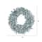 48" Pre-Lit Silver Fir Artificial Christmas Wreath, Warm White Dura-Lit LED Lights
